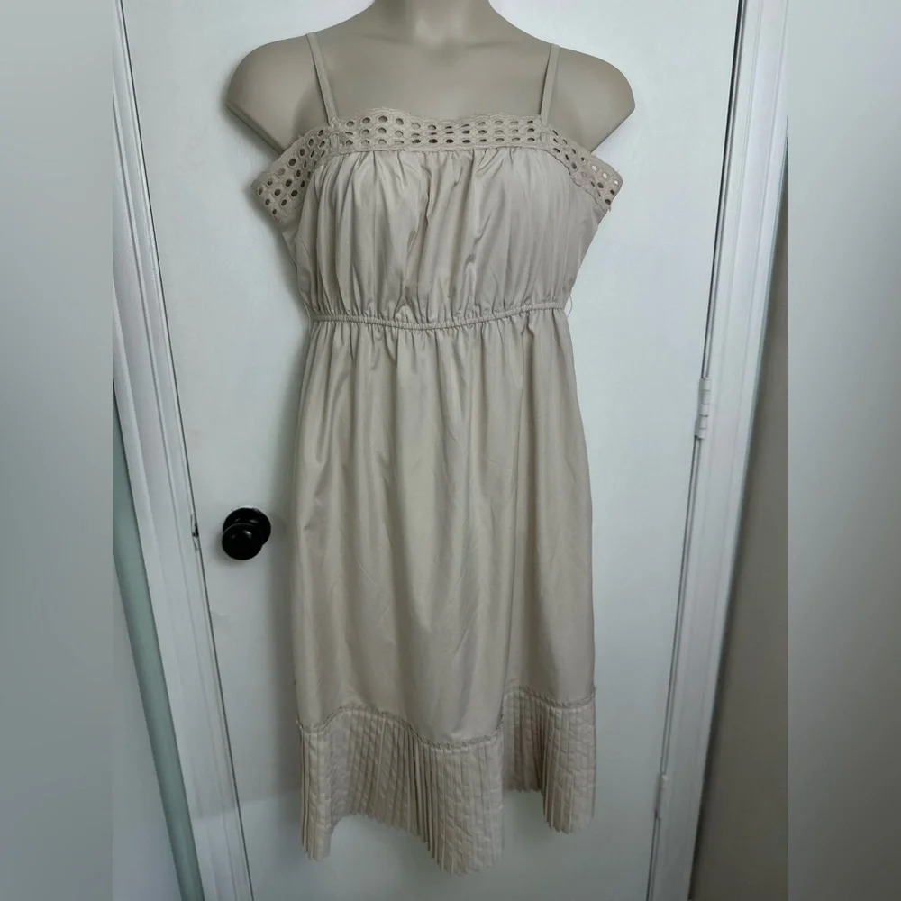 Women's comfortable cottage-core midi Dress Pleated size 16 #1371